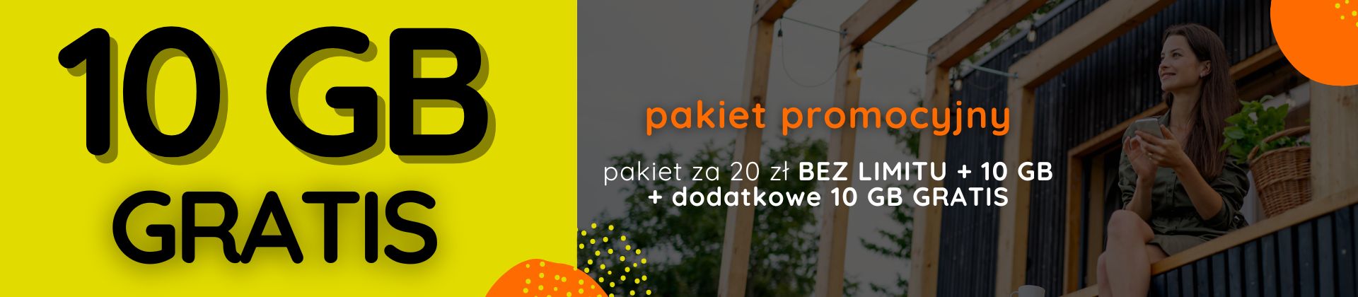 10 giga gratis w specjalnym pakiecie MOBILNY telegrosik