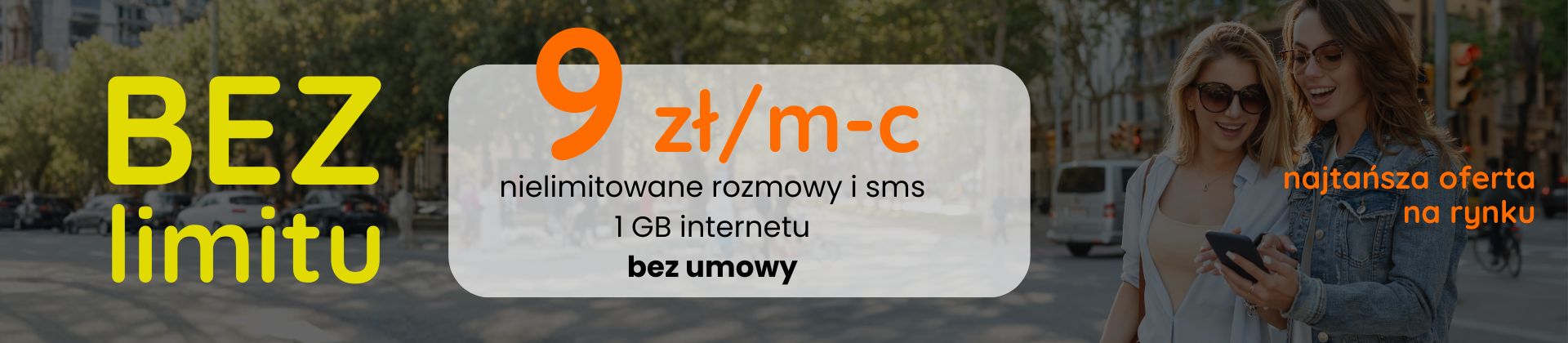 tylko w MOBILNY telegrosik rozmowy i smsy bez limitu oraz 1 GB internetu za 9 zł/miesiąc bez umowy